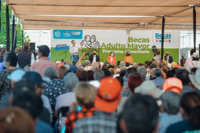 Inicia entrega de 8 mil becas alimentarias para adultos mayores de Chihuahua capital