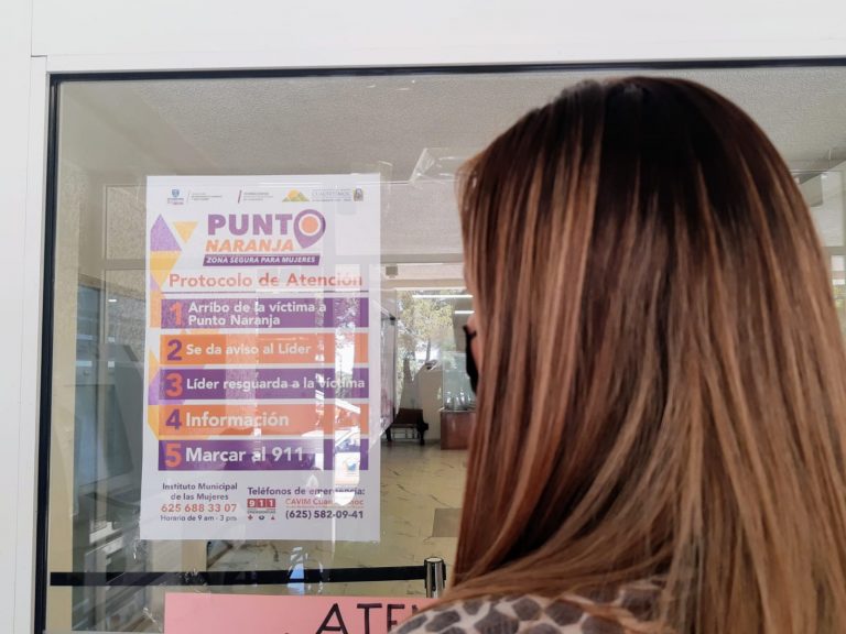 Instalan Puntos Naranja en Cuauhtémoc, para auxiliar a mujeres en peligro