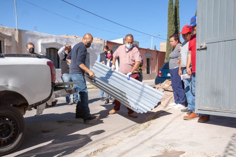 Apoya Municipio con material para construcción a 135 hogares dañados por siniestros