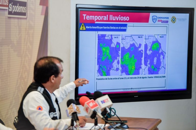 Se mantiene alerta amarilla por lluvias en el estado