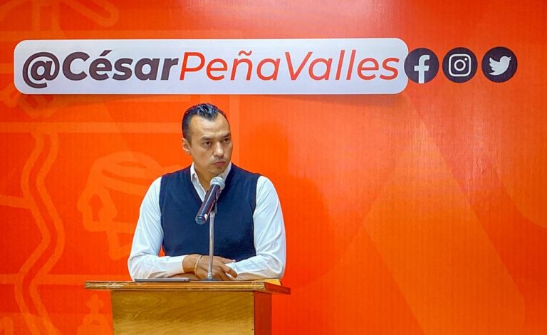 Anuncia César Peña plan de apoyo emergente para damnificados por las lluvias