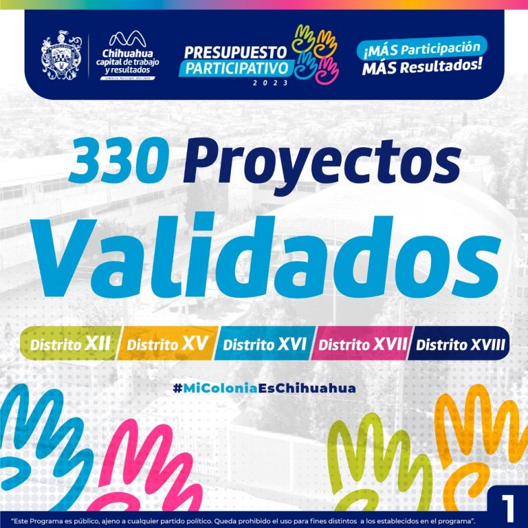 330 proyectos validados en el presupuesto participativo