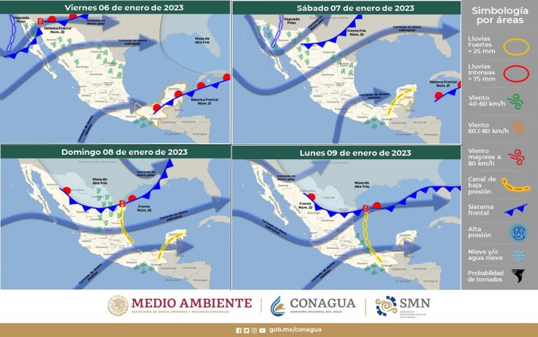 Viento, lluvia y nieve para el Estado el fin de semana; preparese
