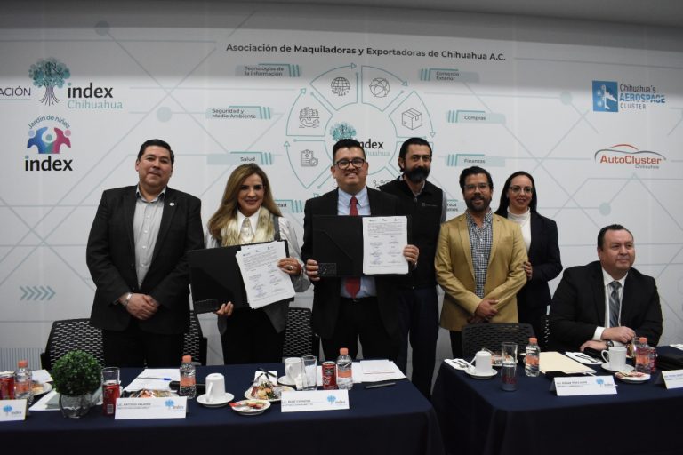 Firman CONALEP e INDEX Chihuahua convenio de colaboración en beneficio del alumnado y de las empresas