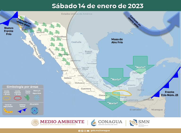 Mantiene Protección Civil Estatal alerta amarilla por temporal invernal en zona serrana
