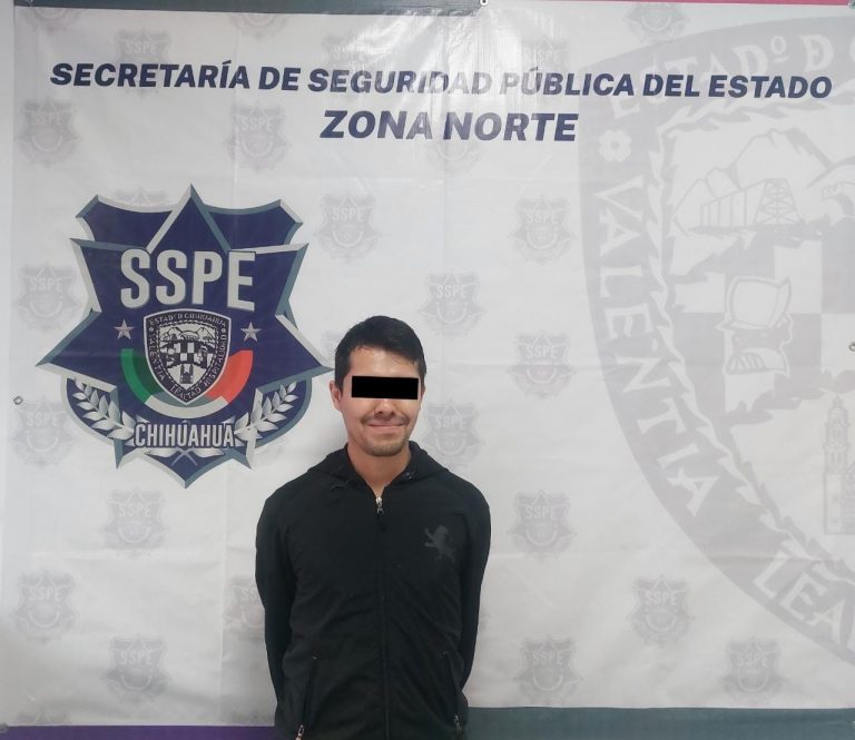 Detiene SSPE en Juárez a sujeto a bordo de vehículo robado