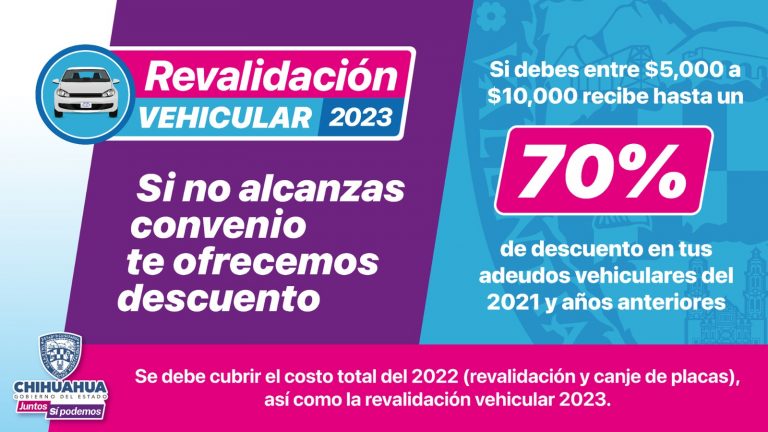 Presenta Secretaría de Hacienda costo de revalidación vehicular 2023