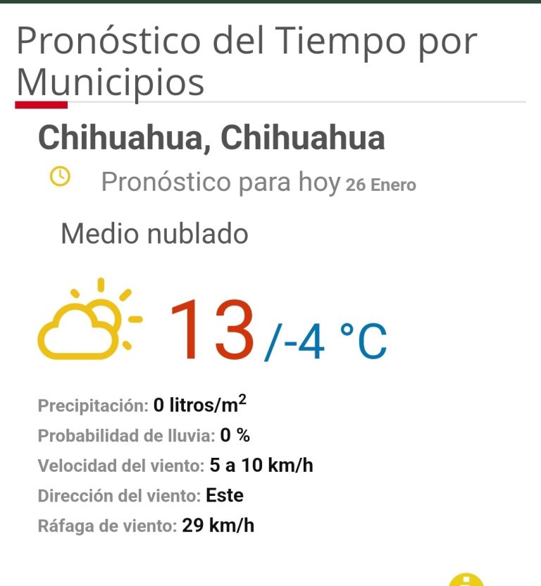 Doble camisa, sueter y chamarra; Heladas en el estado y mucho frío aquí en Chihuahua,  pronostica Conagua hoy jueves 26 de enero.