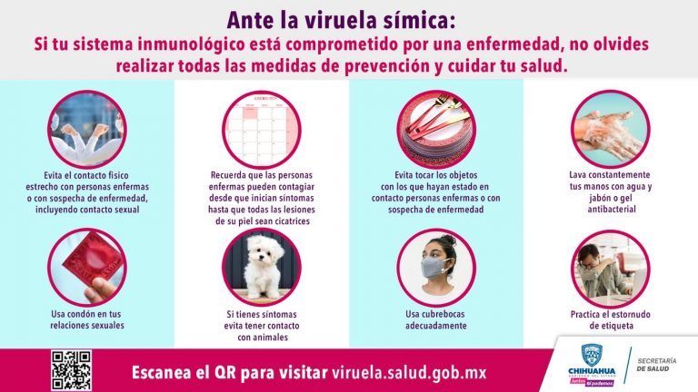24 casos de viruela símica en Chihuahua informan autoridades de salud