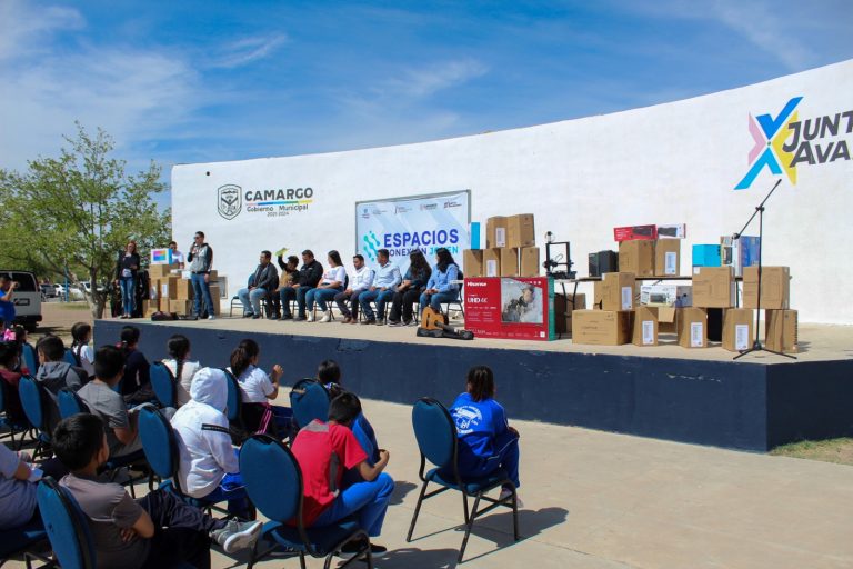 Invierte Estado más de 300 mil pesos en un nuevo Espacio Conexión Joven ciudad Camargo