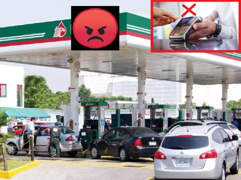 Calvario para cargar gasolina, se les cae el sistema