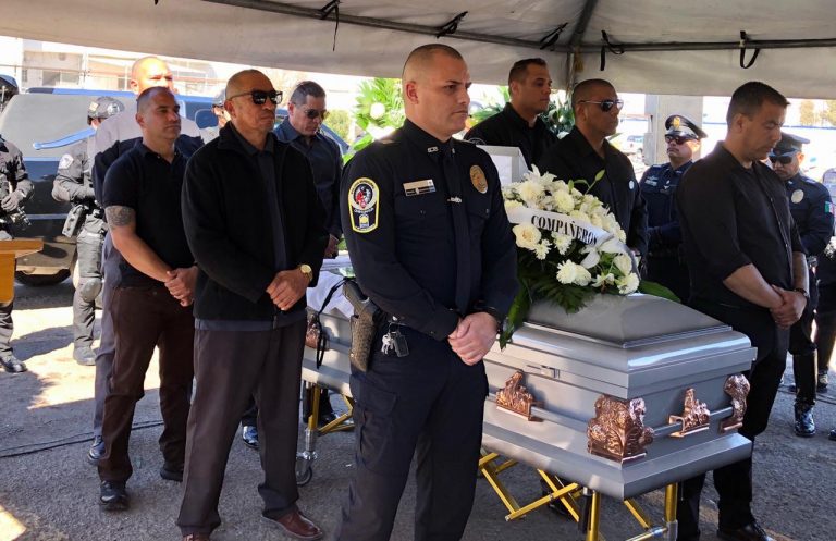 Despiden en ceremonia especial al policía segundo José Luis Corral Rojas