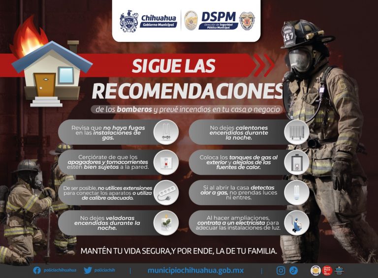 Sigue las recomendaciones de bomberos para prevenir incendios