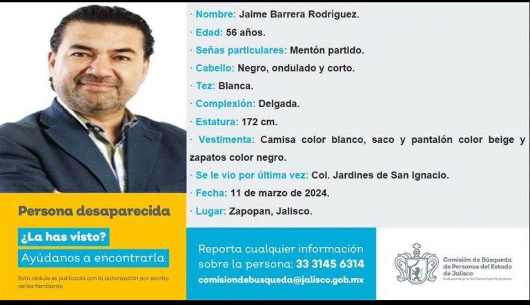 Reportan desaparición de periodista en Jalisco