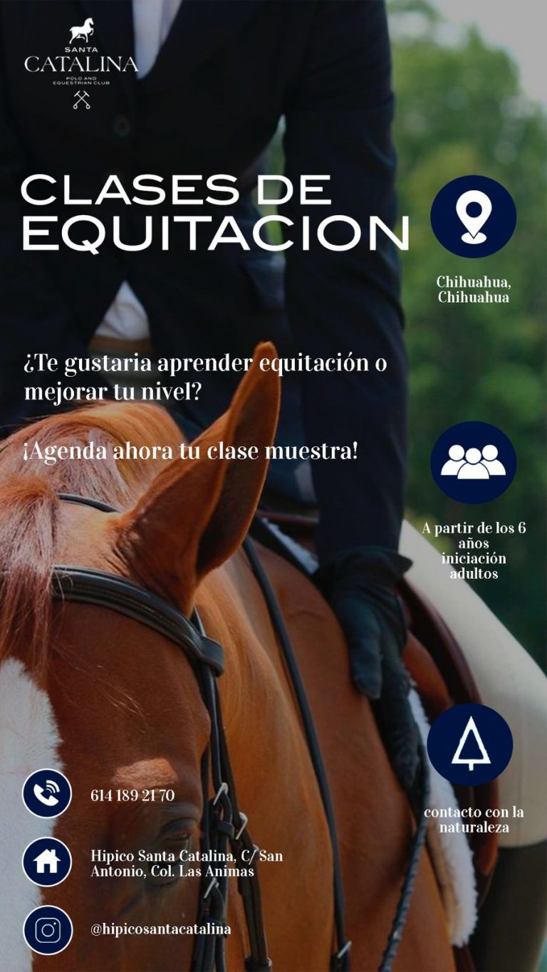Invita Club Hípico Santa Catalina a tomar clases de equitación