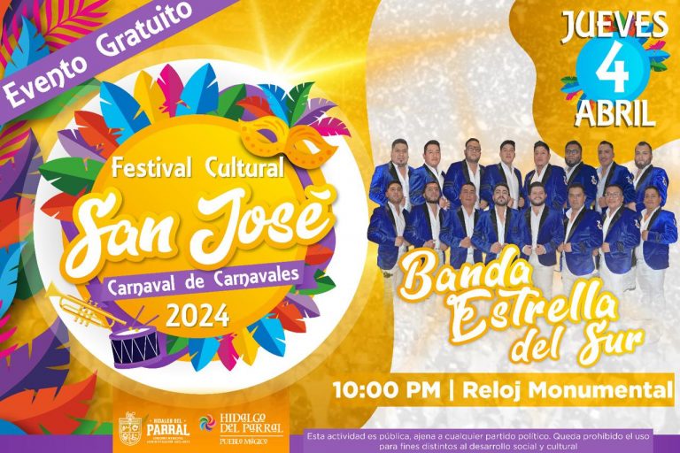 La Banda Estrella del Sur se presentará en el Festival Cultural San José