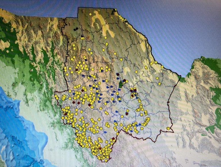 Trabajan SEECH e INEGI en georreferenciación de primarias en la Sierra Tarahumara