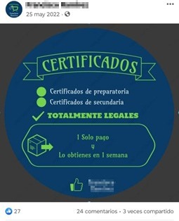 Investigan expedición y adquisición de documentos “oficiales” apócrifos en redes sociales