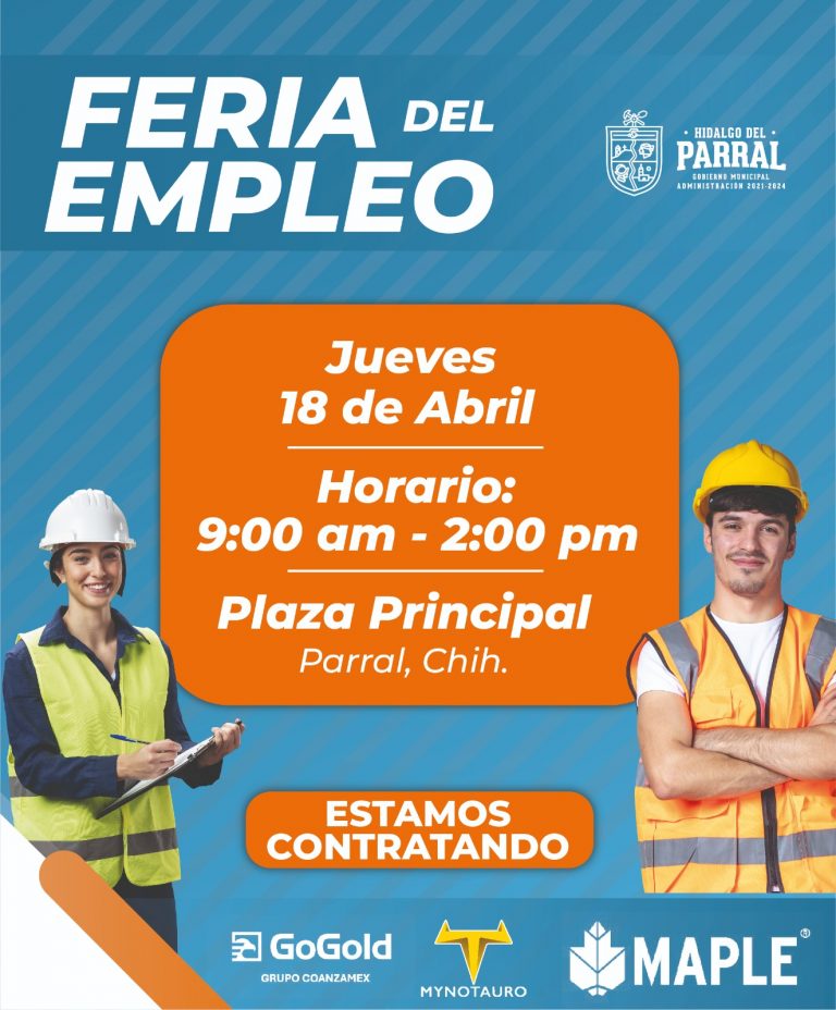 Gobierno de Parral invita a Feria del Empleo con plazas disponibles en el sector minero