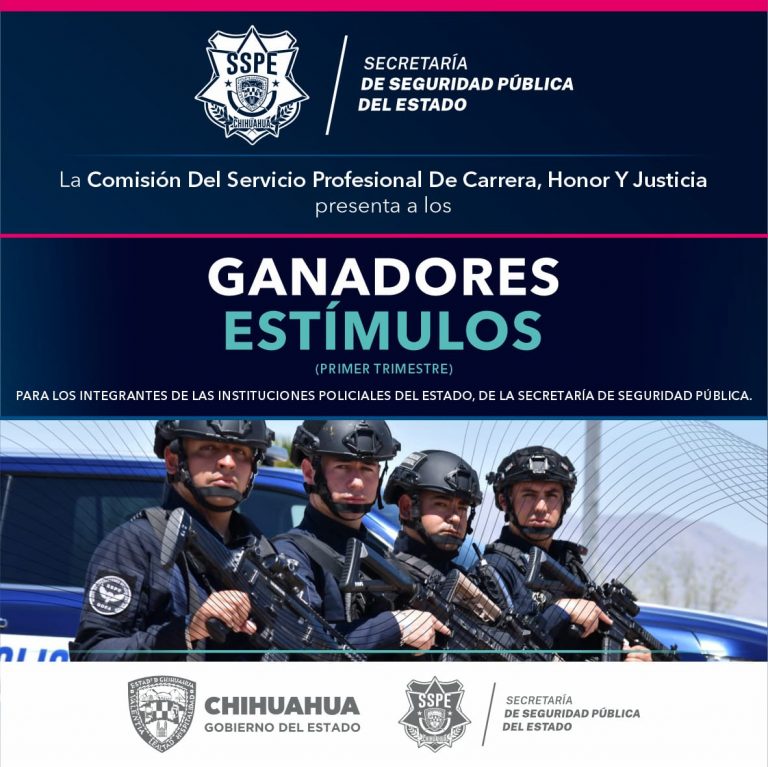 Anuncia SSPE ganadores del estímulo estatal por actos heroicos en el cumplimiento del deber