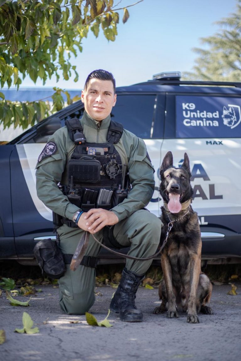 Despiden con salvas y honores a perro “Max” de la Policía Municipal