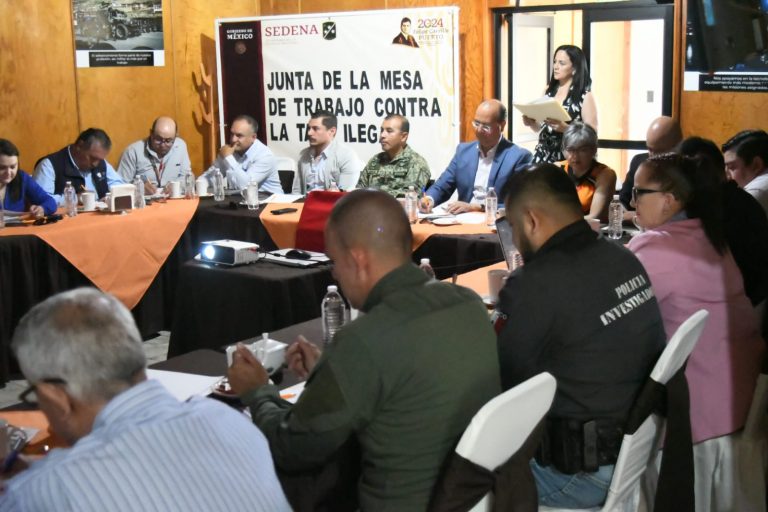 Presentan Servicios Digitalizados de la FGE en la Mesa de Seguridad contra la Tala
