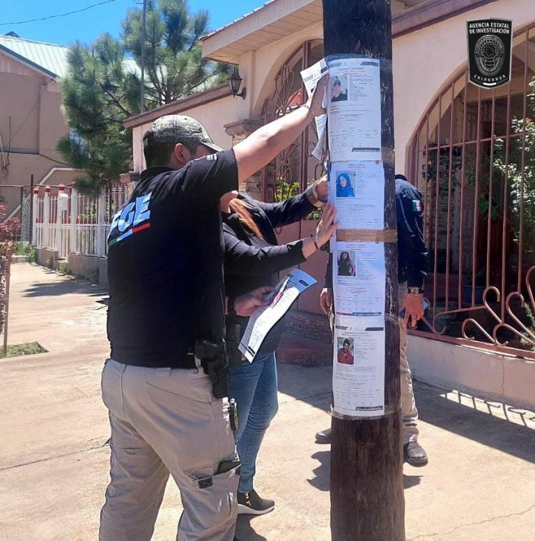 Realiza FGE Occidente pega de pesquisas en ciudad Madera