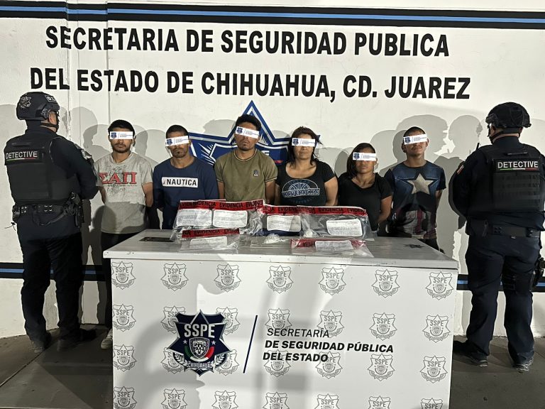 Caen 6 con droga en Ciudad Juárez