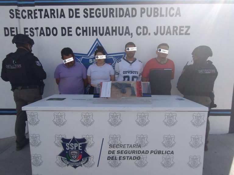Caen cuatro por supuesto secuestro y portación de arma de fuego en Ciudad Juárez