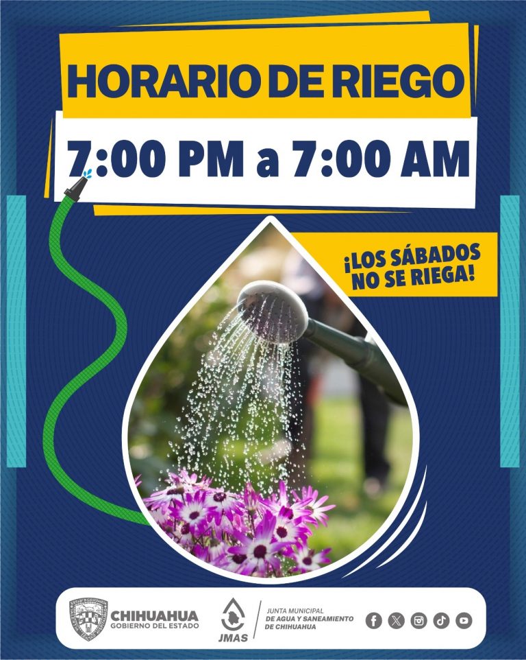 Llaman autoridades a respetar horarios de riego