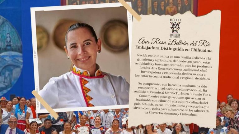 Reconocen a chef Ana Rosa Beltrán del Río como Embajadora Distinguida