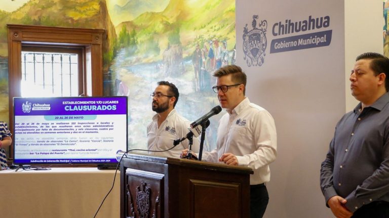 Clausuró Gobernación Municipal seis establecimientos del 20 al 26 de mayo