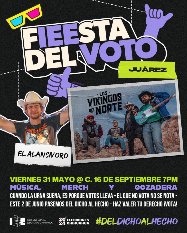 Invitan a fiestas de promoción del voto en Chihuahua y Juárez