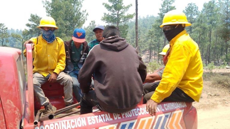 Traslada CEPC equipo operativo en apoyo a autoridades municipales ante incendios forestales en Bocoyna