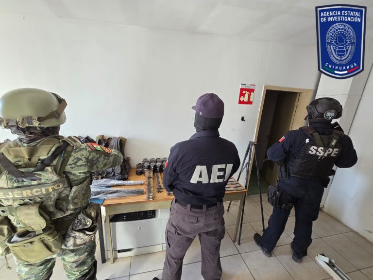 Asegura Operativo Conjunto armas, cartuchos y equipo táctico en Chínipas