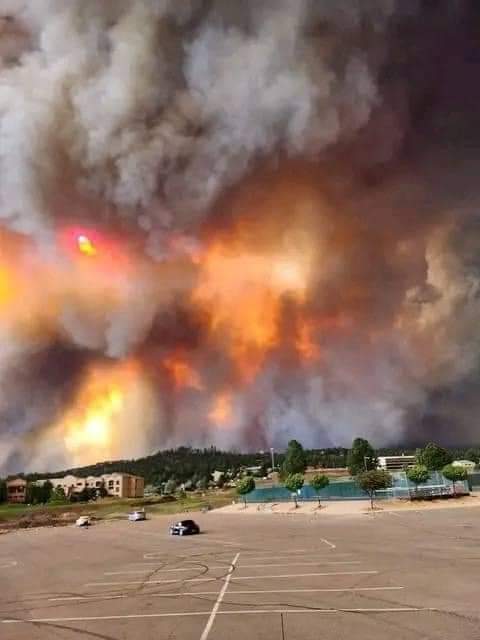 Reportan mega incendio en Ruidoso Nuevo Mexico