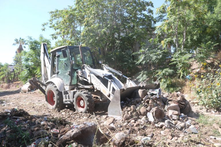 Trabaja municipio de forma permanente en limpieza de arroyos al norte de la ciudad