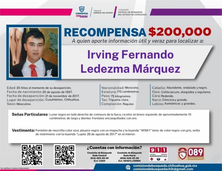 Extiende Fiscalía Occidente hacia Parral, búsqueda de persona desaparecida