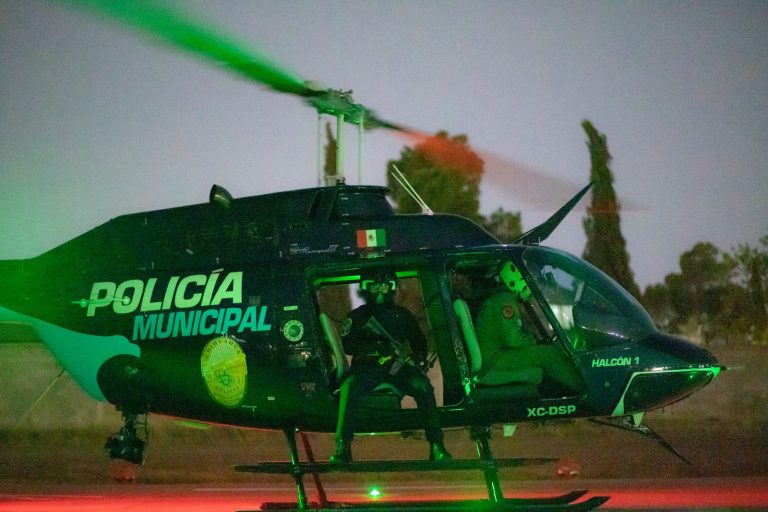 Policía Municipal de Chihuahua: pionera por su equipo de visión nocturna para vigilar desde el aire
