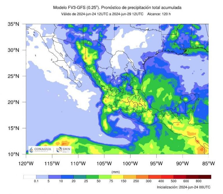 Emite Protección Civil aviso preventivo ante precipitaciones en el estado