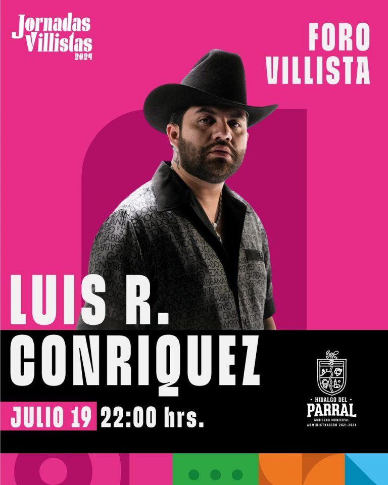 Luis R. Conriquez llega a Parral para las Jornadas Villistas 2024