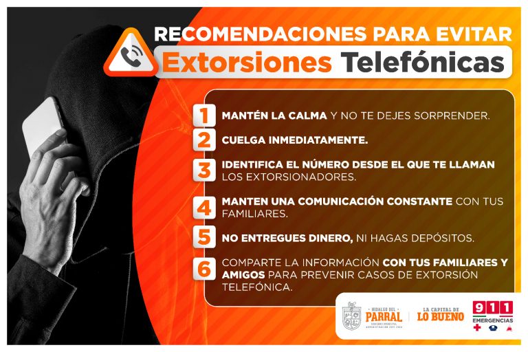 Emite Policía de Parral recomendaciones para prevenir extorsiones telefónicas