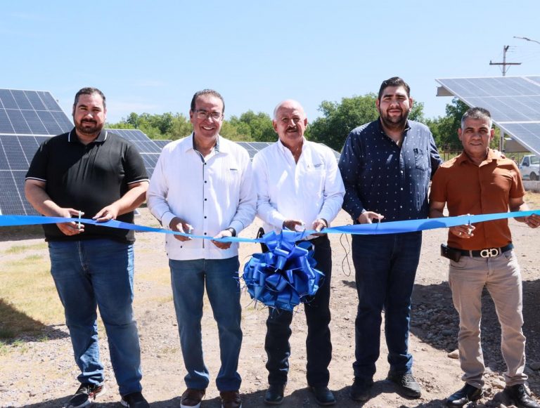 Inauguran JCAS y JMAS Camargo Paneles Solares de Cárcamo de Rebombeo