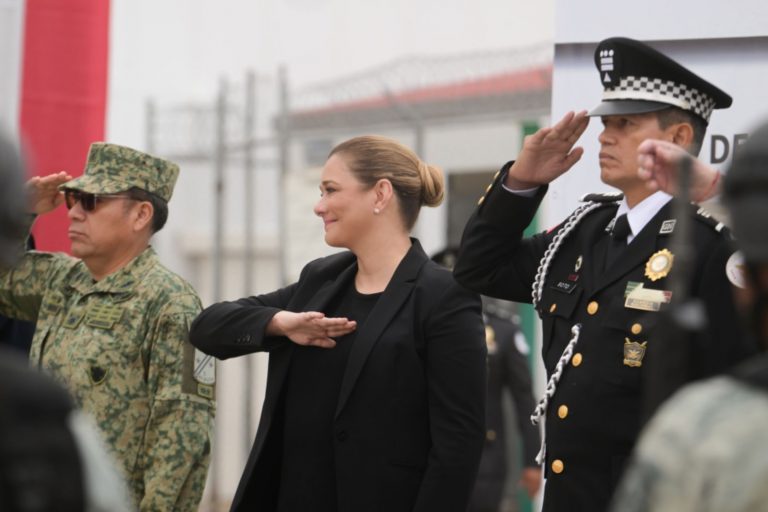 Acude Maru Campos a conmemoración por el 5to aniversario de la Guardia Nacional