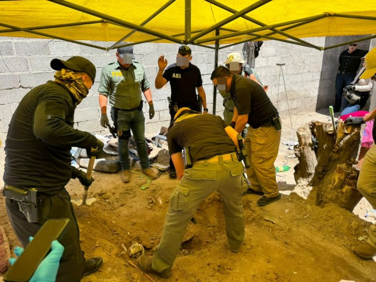 Catea FGE y AEI domicilio en la División del Norte y localiza cuerpo inhumado
