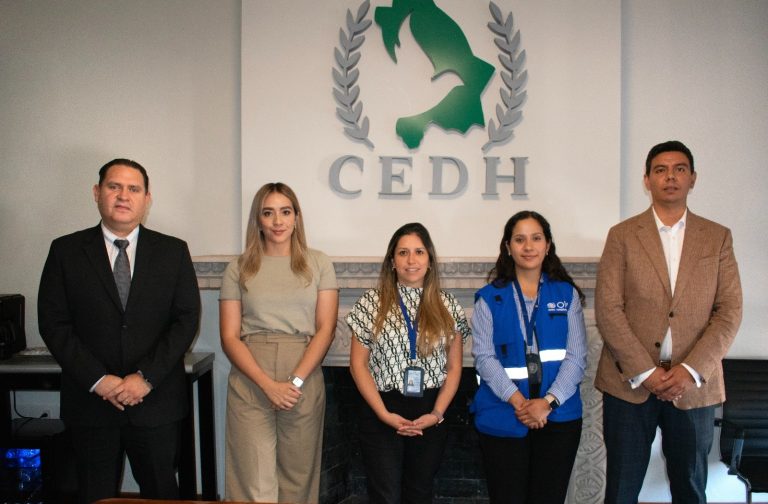 Se reúnen CEDH y ONU Migración