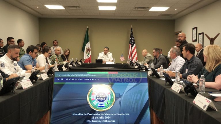 Encabeza SSPE Reunión de Protocolos de Violencia Fronteriza en Ciudad Juárez