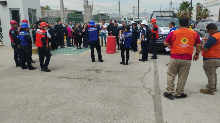 Realiza SSPE simulacro de evacuación en el Centro de Mando C7 de Ciudad Juárez
