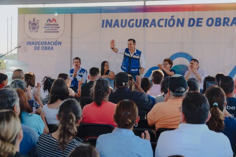 Inaugura alcalde Bonilla puente vehicular y supervisa instalación de drenajes en Sierra Azul