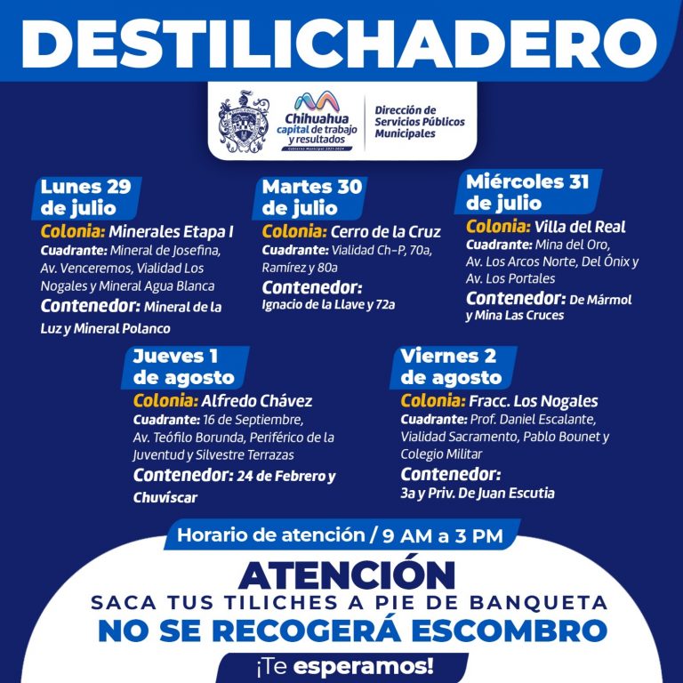 ¡Estará destilichadero en tu colonia!